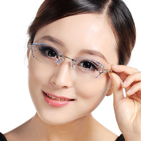 high prescription rimless glasses lenses